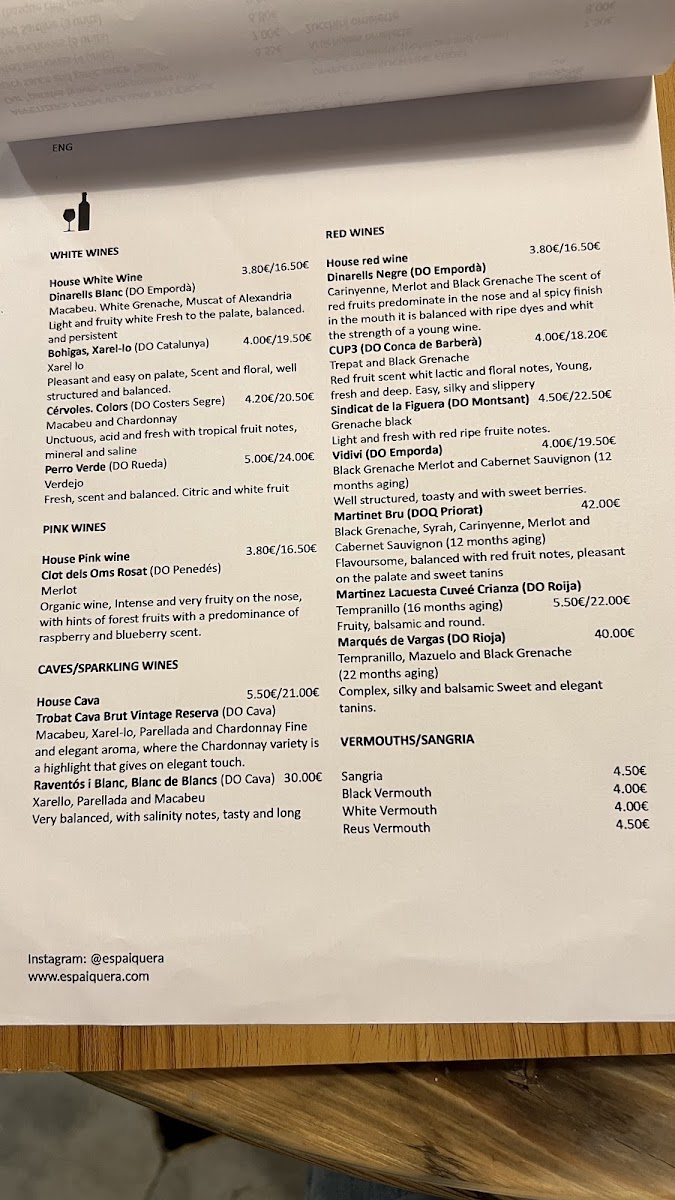 Menu Espai Quera-2