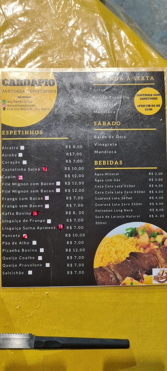 Menu Espetinho Do Zemir-4