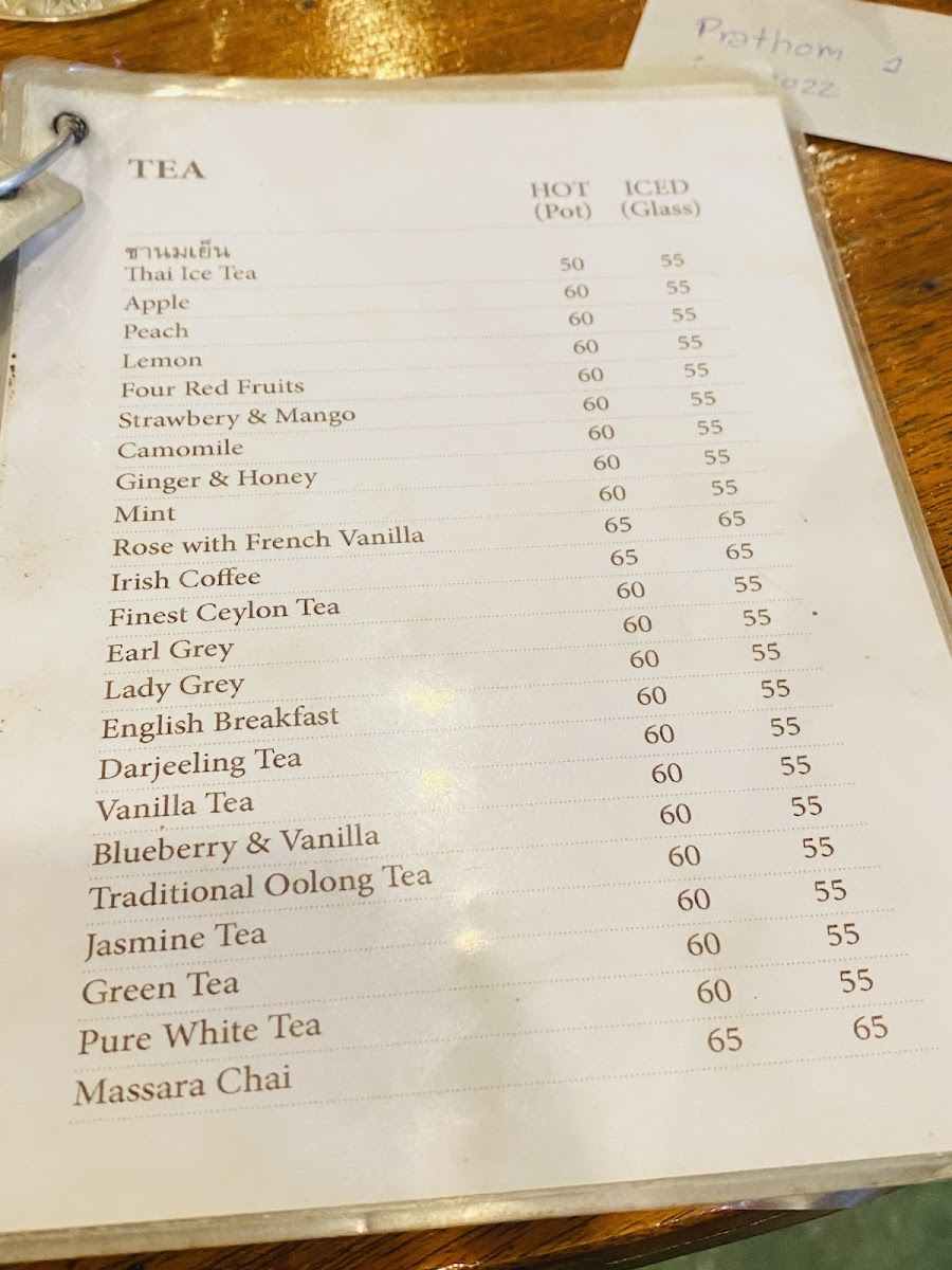 Menu Espresso Bar By Prathom 1-2