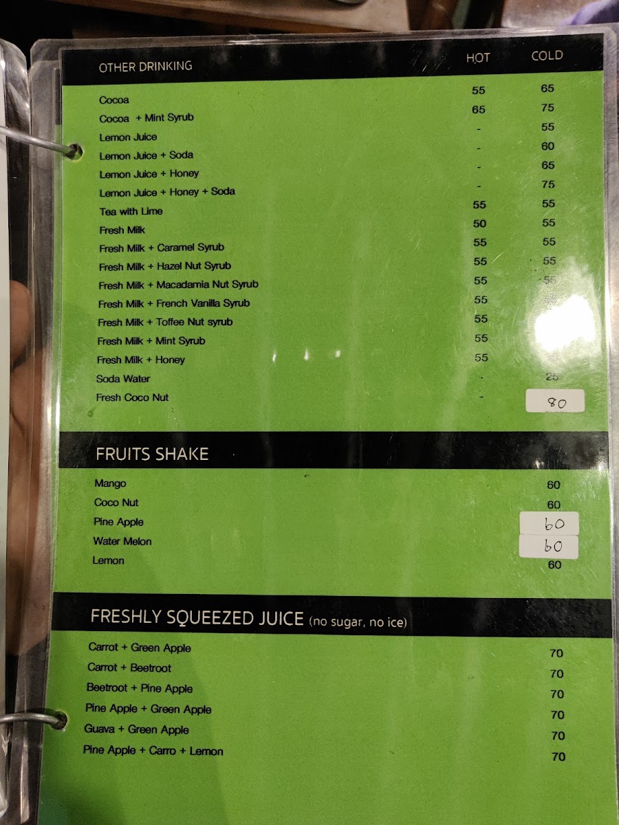 Menu Espresso Bar By Prathom 1-4