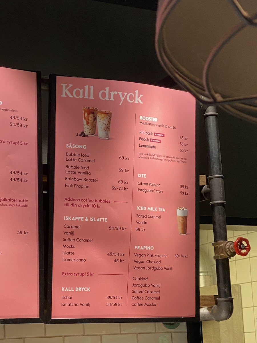 Menu Espresso House Övre Avenyn-1