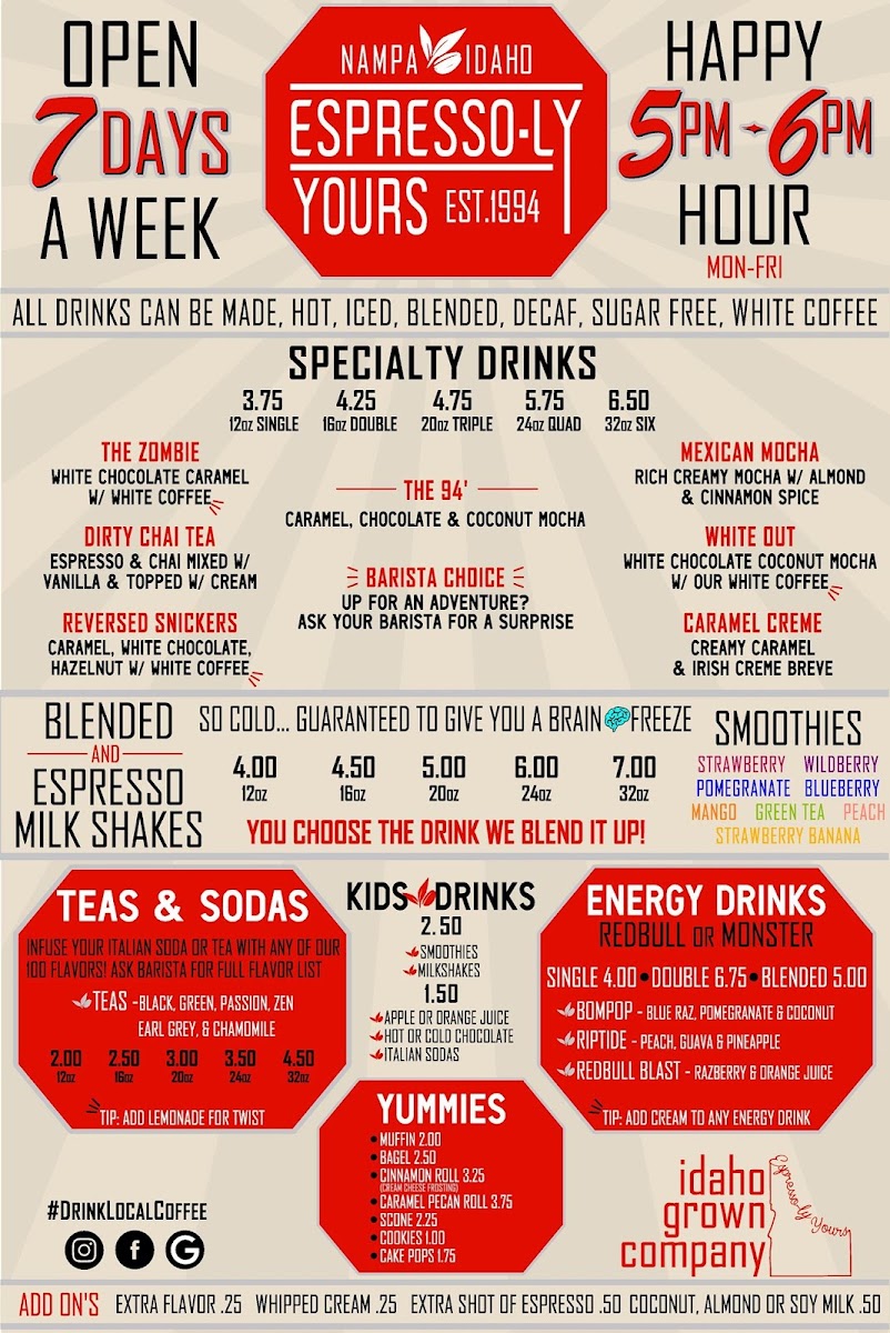 Menu Espresso-Ly Yours-1
