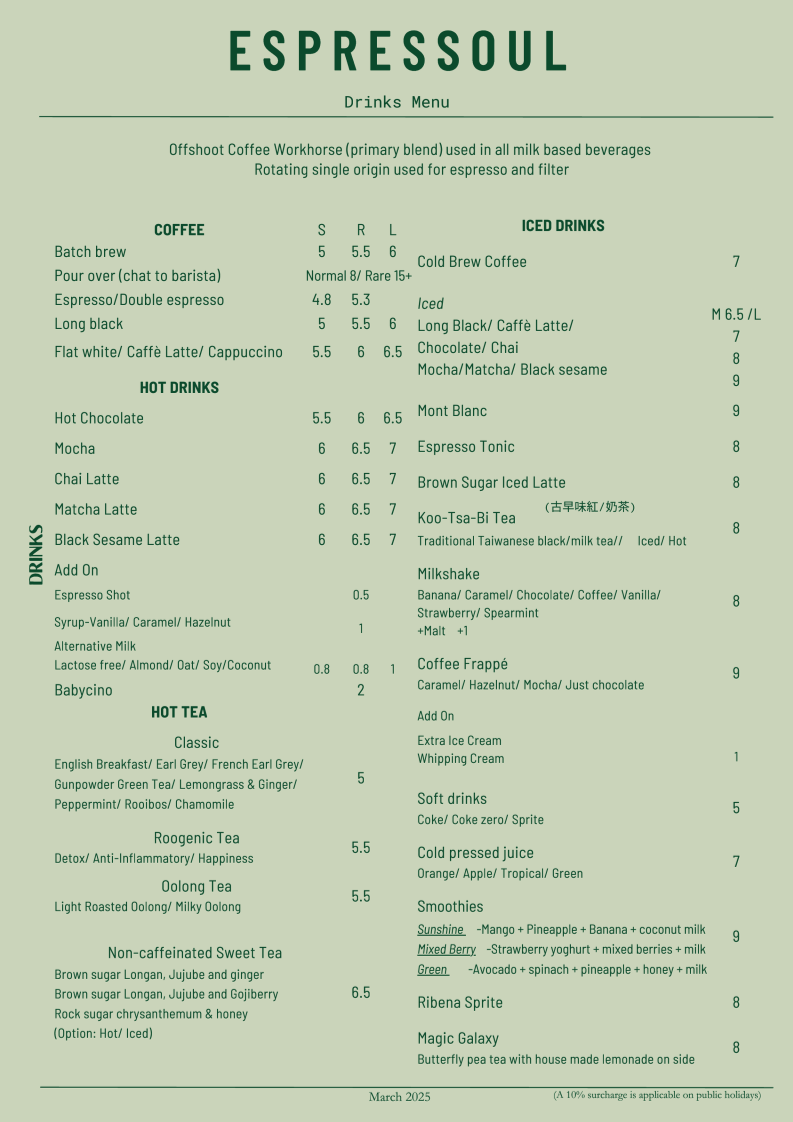 Menu Espressoul Coffee & Kitchen-4