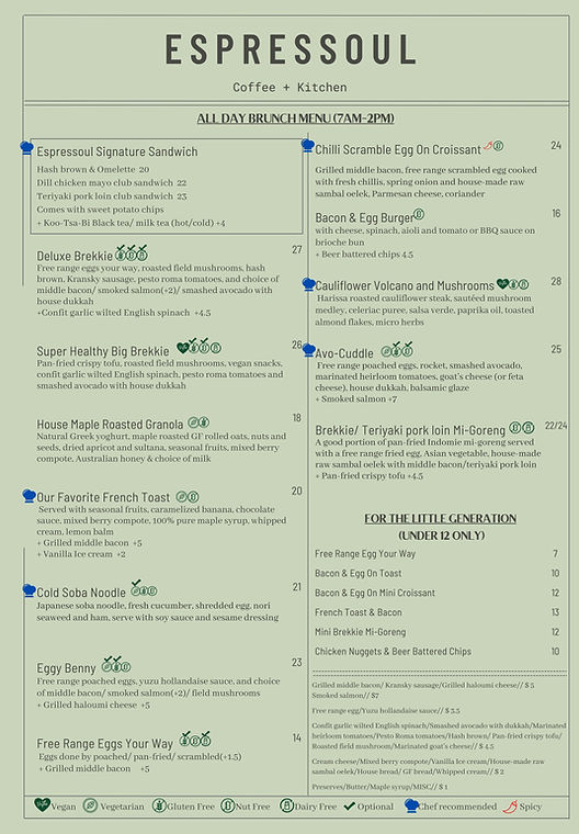 Menu Espressoul Coffee & Kitchen-8