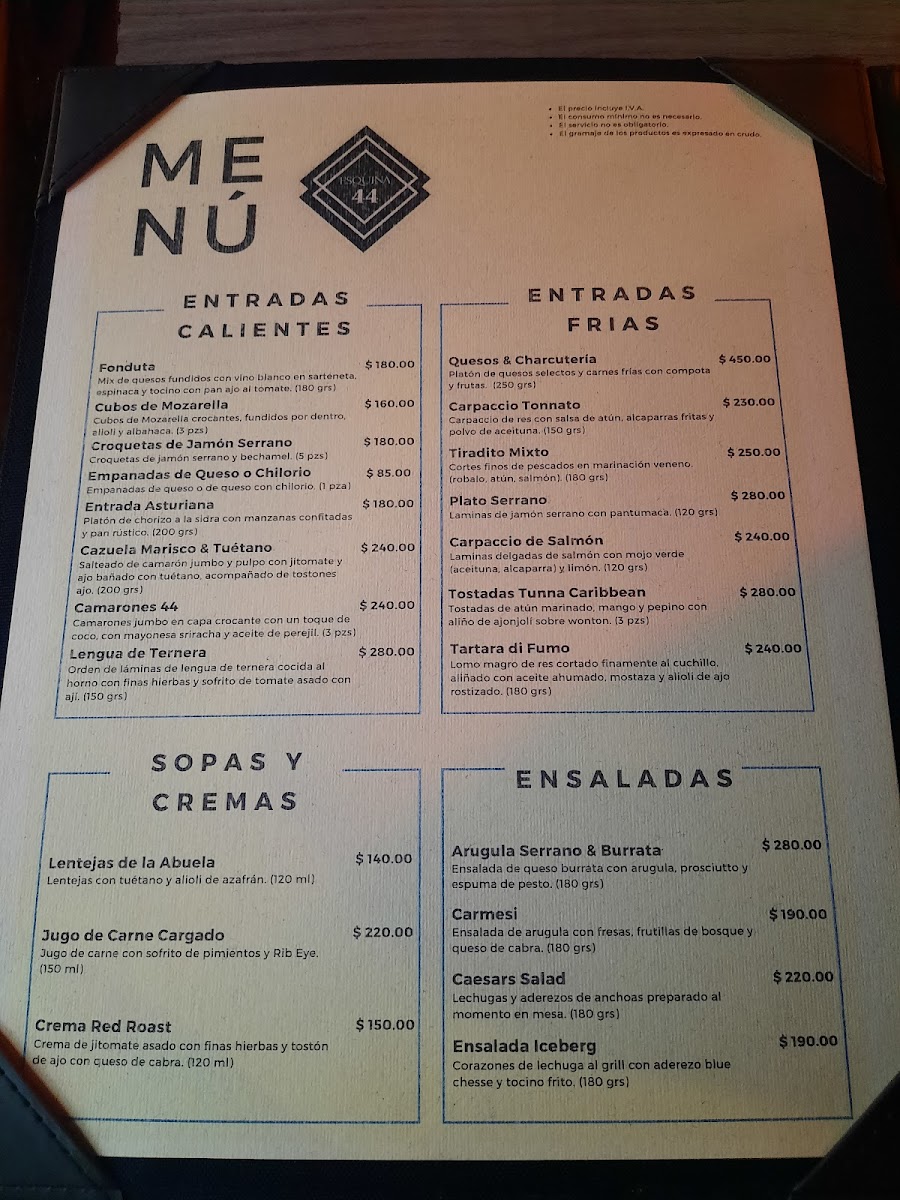 Menu Esquina 44-2