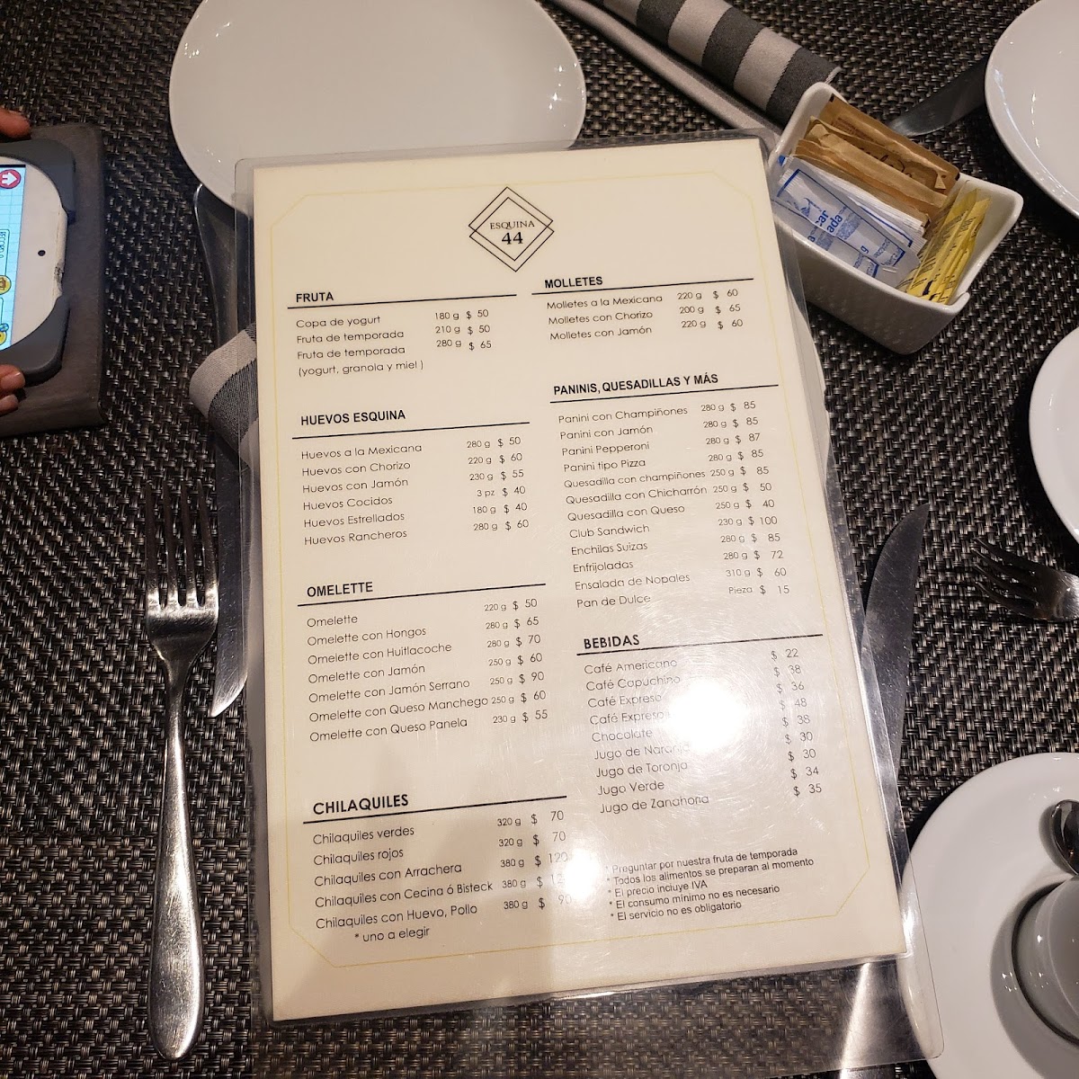 Menu Esquina 44-3