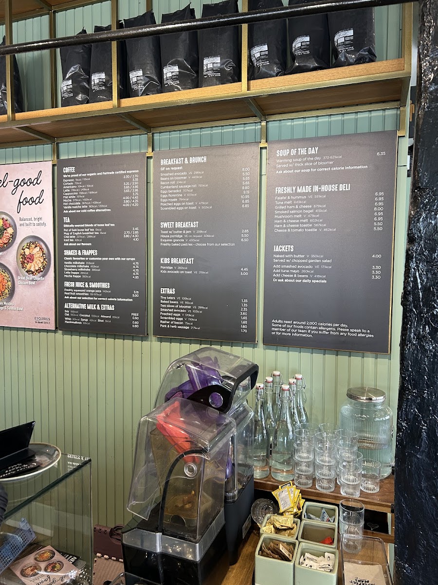 Menu Esquires Coffee Hitchin-1