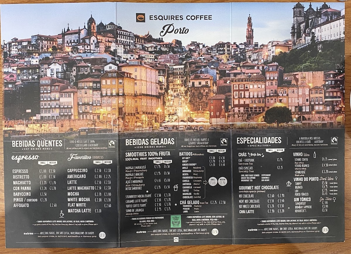 Menu Esquires Coffee Porto-1