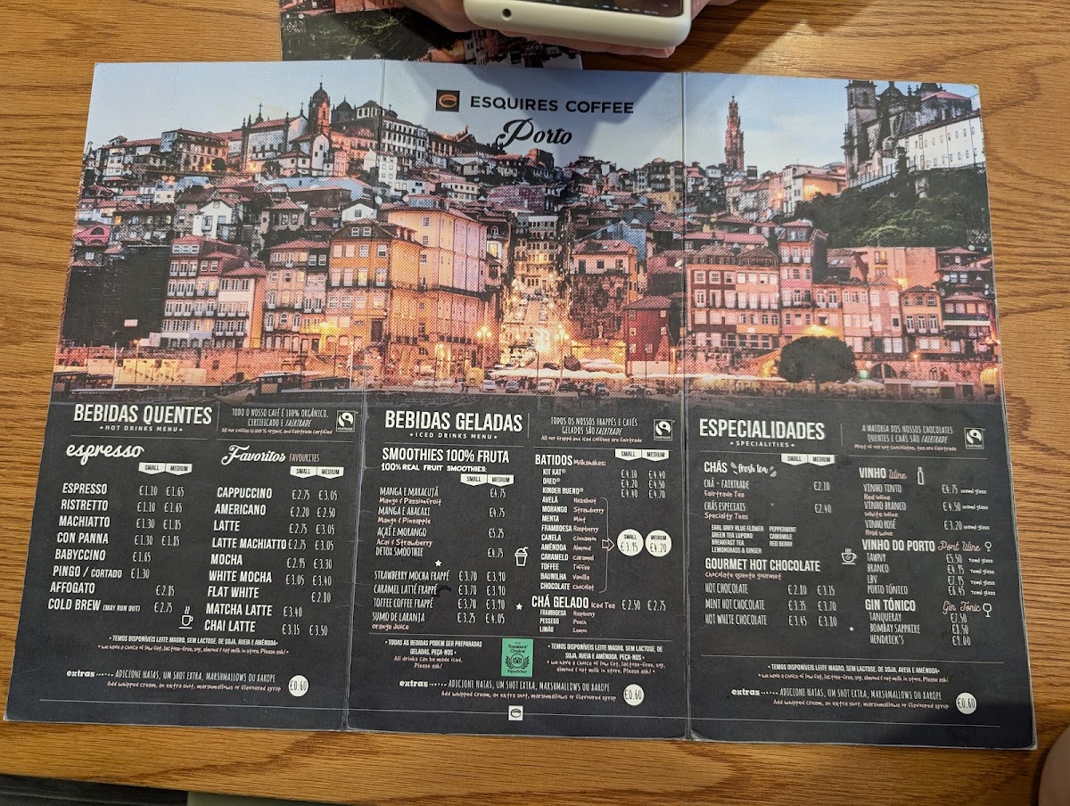 Menu Esquires Coffee Porto-7