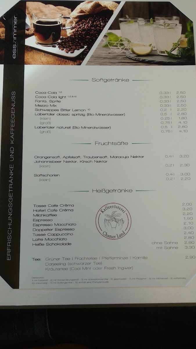 Menu Esszimmer Restaurant/café-7