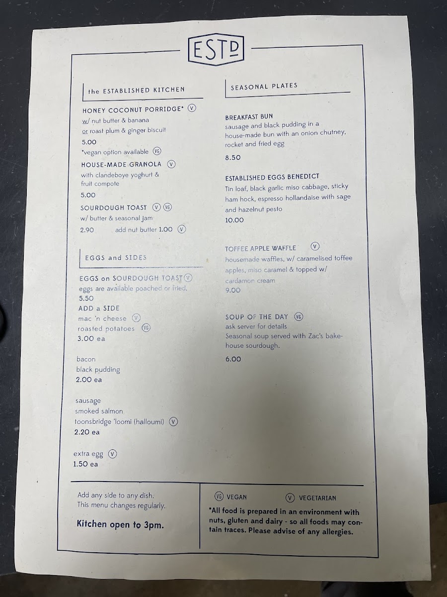 Menu Established Coffee-9