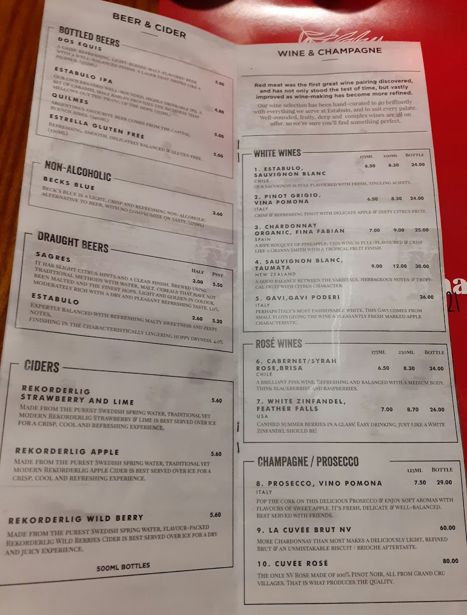 Menu Estabulo Rodizio Bar & Grill - Norwich-1