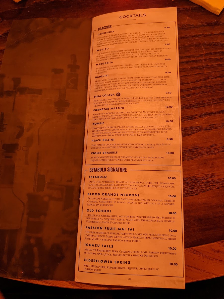 Menu Estabulo Rodizio Bar & Grill - Norwich-7