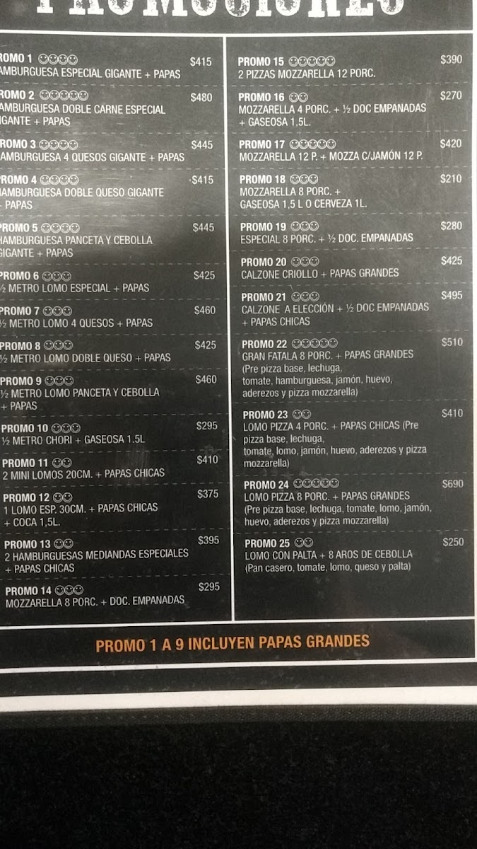 Menu Estación Palero Unimev-3