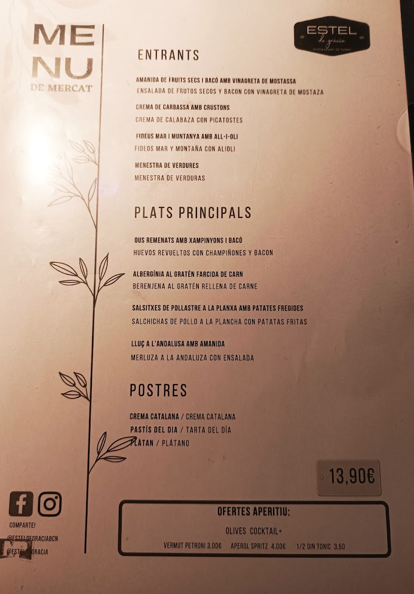Menu Estel De Gràcia-3