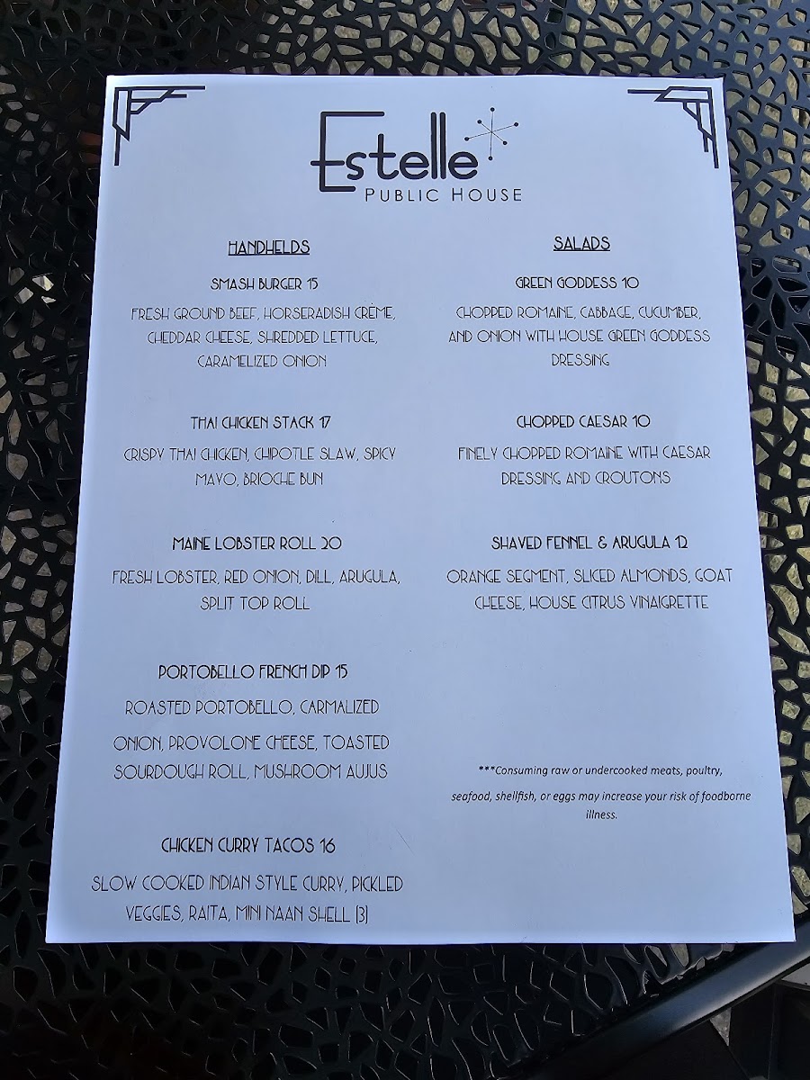 Menu Estelle Public House-4
