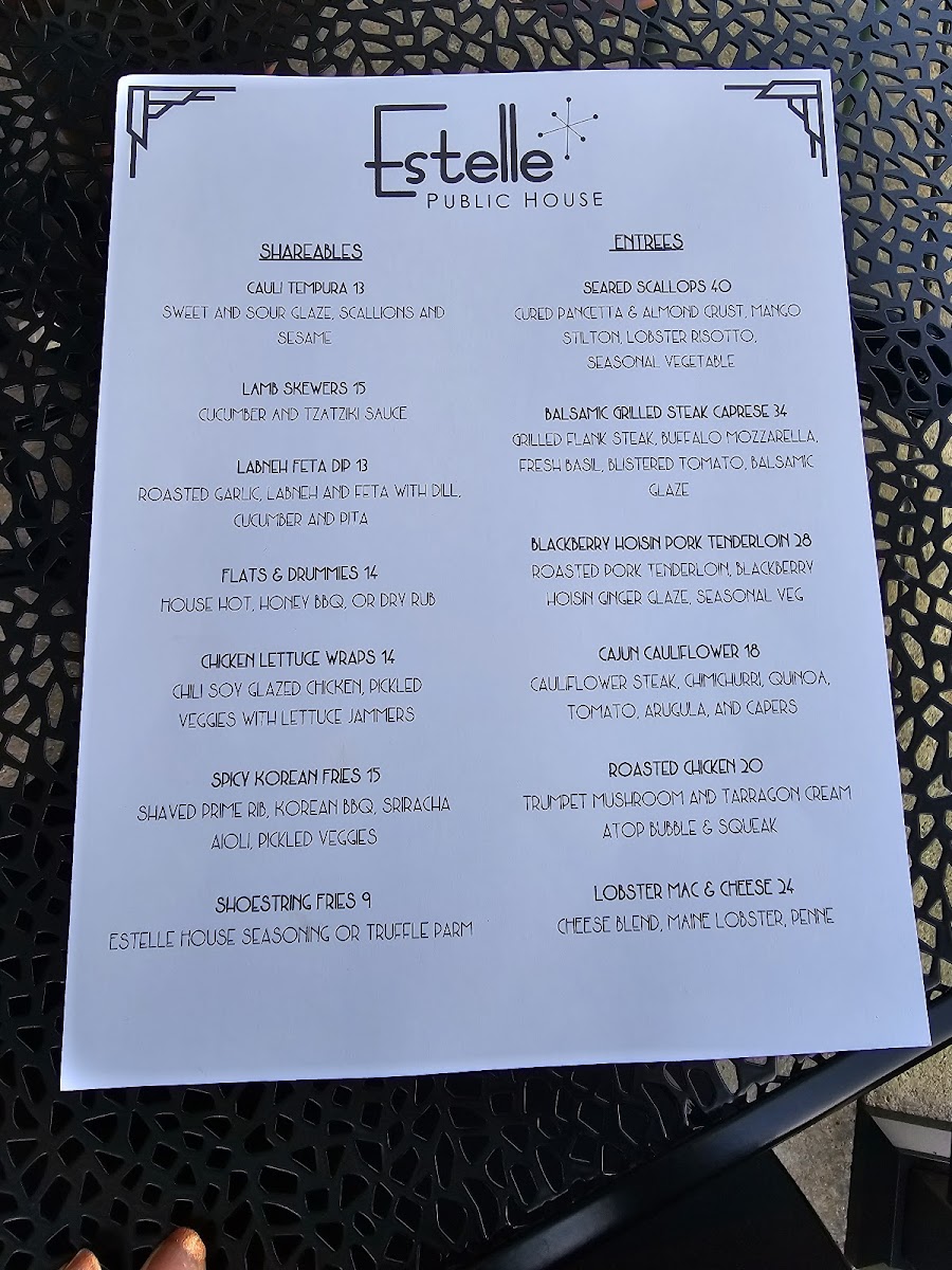 Menu Estelle Public House-6