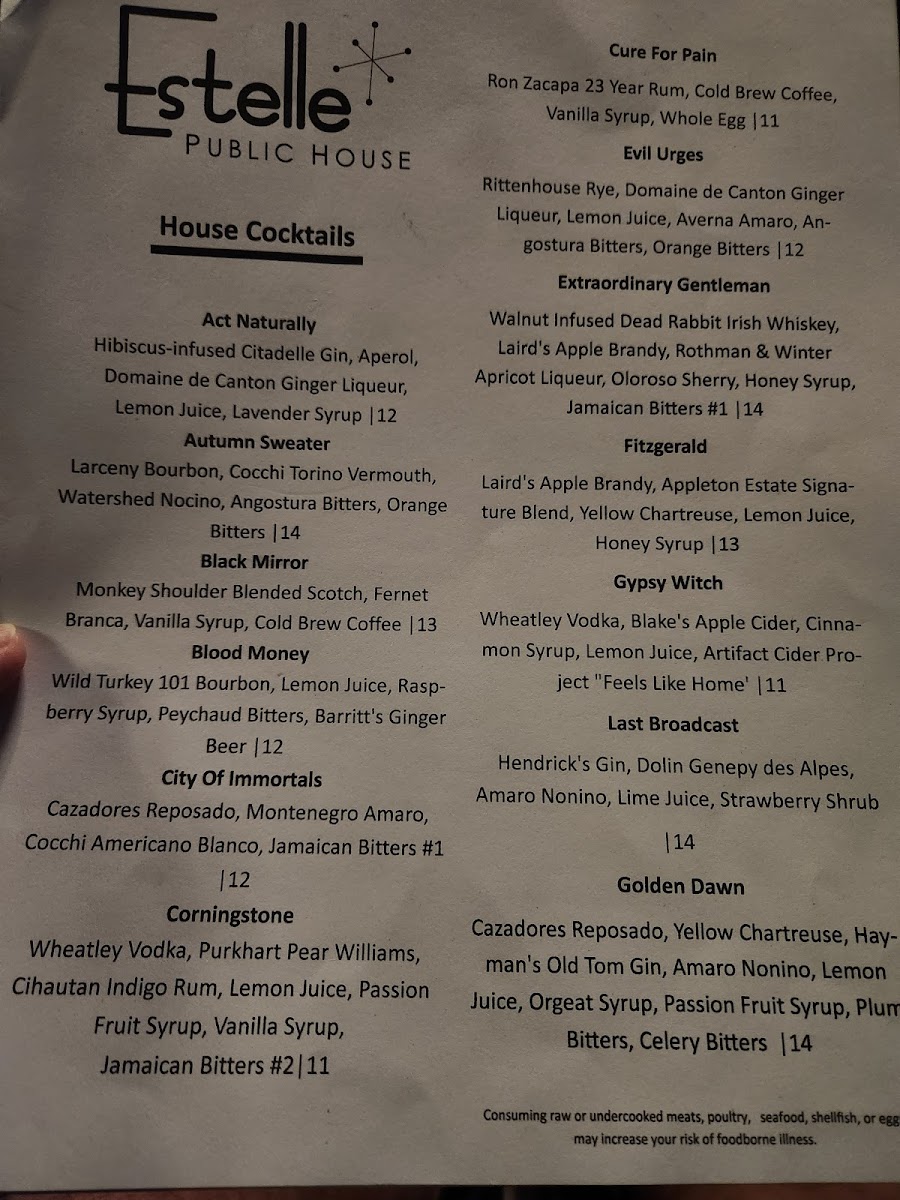 Menu Estelle Public House-7