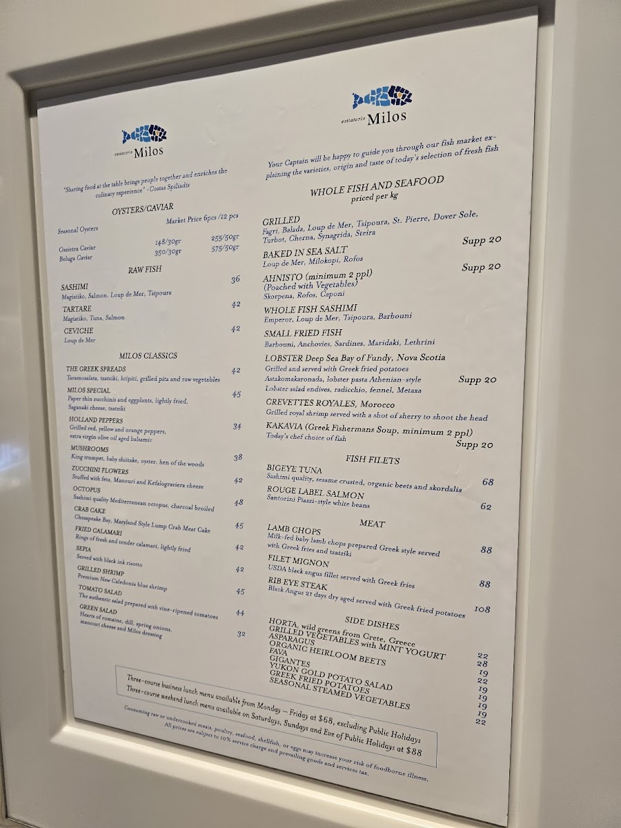 Menu Estiatorio Milos-1