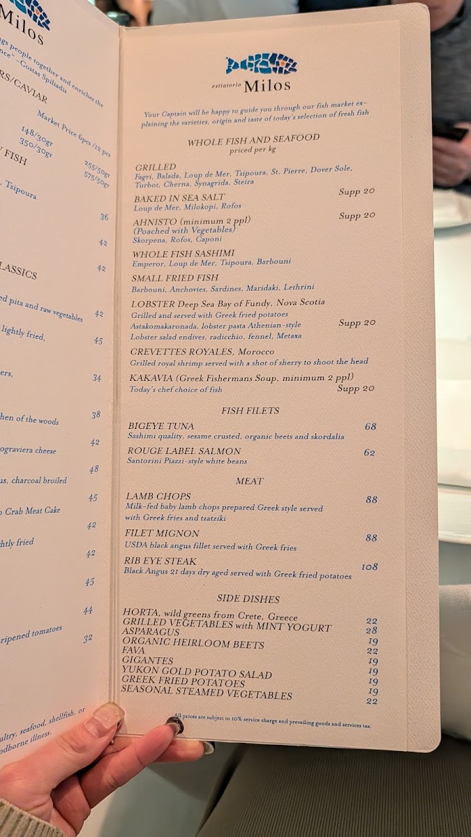 Menu Estiatorio Milos-10