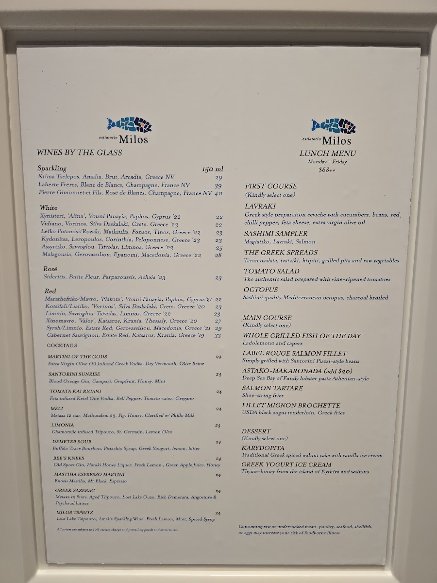 Menu Estiatorio Milos-2