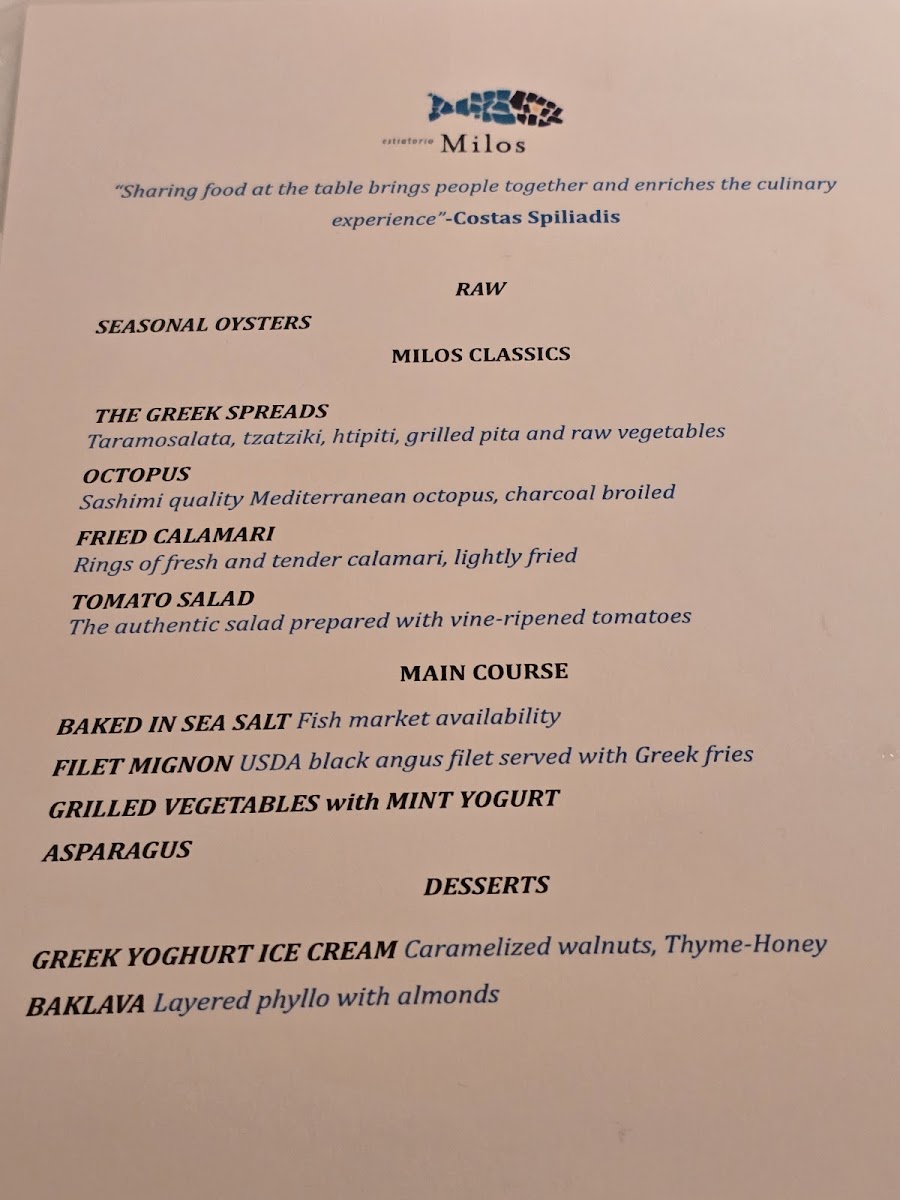 Menu Estiatorio Milos-4