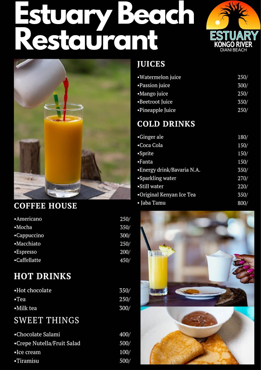 Menu Estuary Beach Restaurant & Bar-6