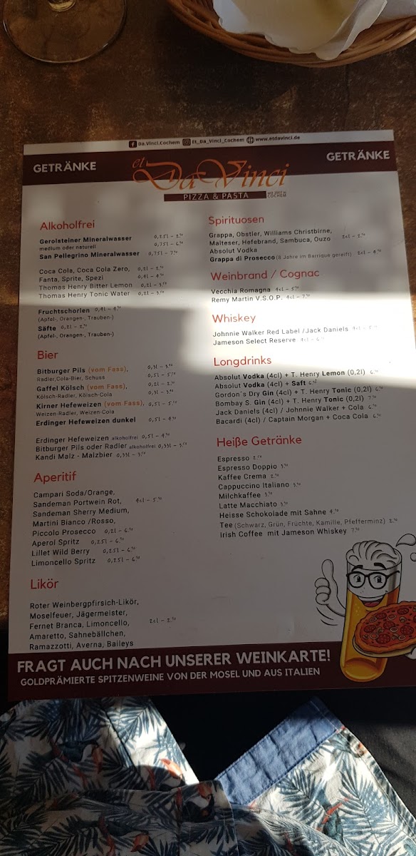 Menu Et Da Vinci Cochem-9