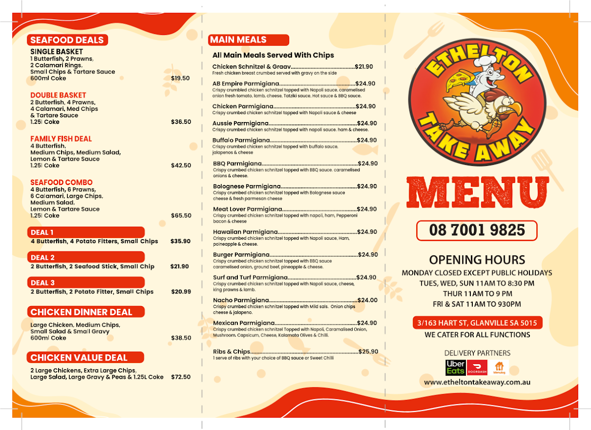 Menu Ethelton Takeaway & Pizza-1