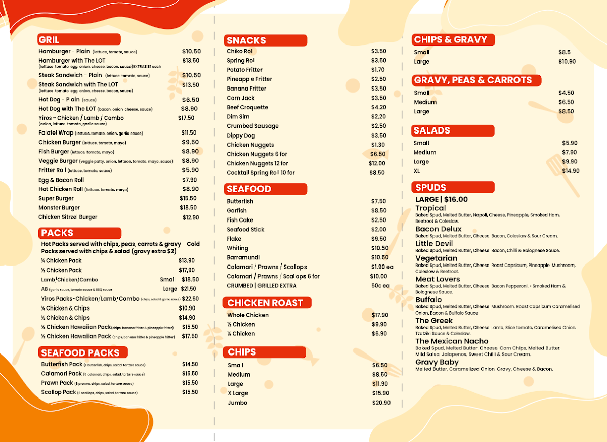 Menu Ethelton Takeaway & Pizza-2