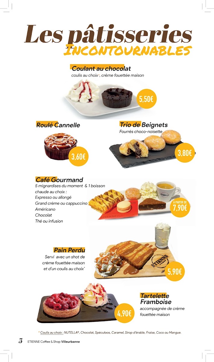 Menu Etienne Coffee & Shop Villeurbanne Gratte-Ciel-1