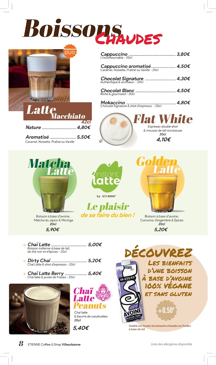 Menu Etienne Coffee & Shop Villeurbanne Gratte-Ciel-5
