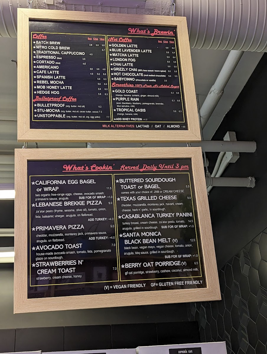 Euphoria Cafe Menu-1