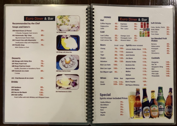 Menu Euro Diner & Bar-6