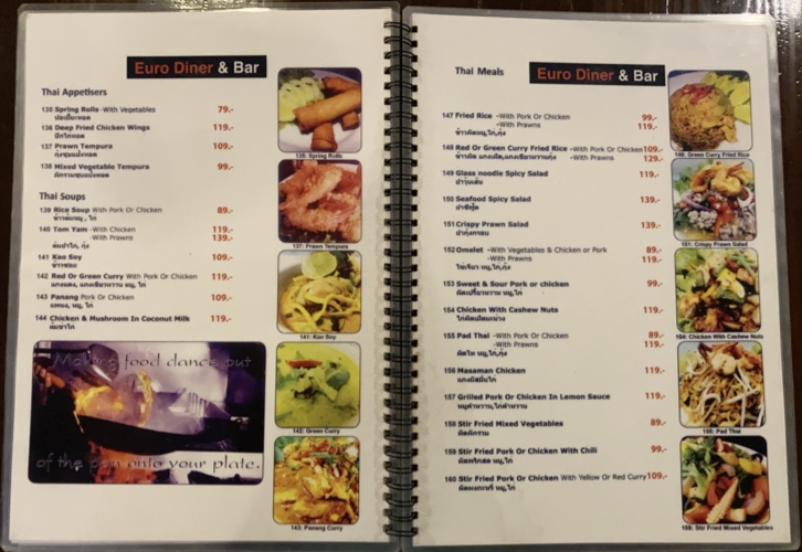 Menu Euro Diner & Bar-7
