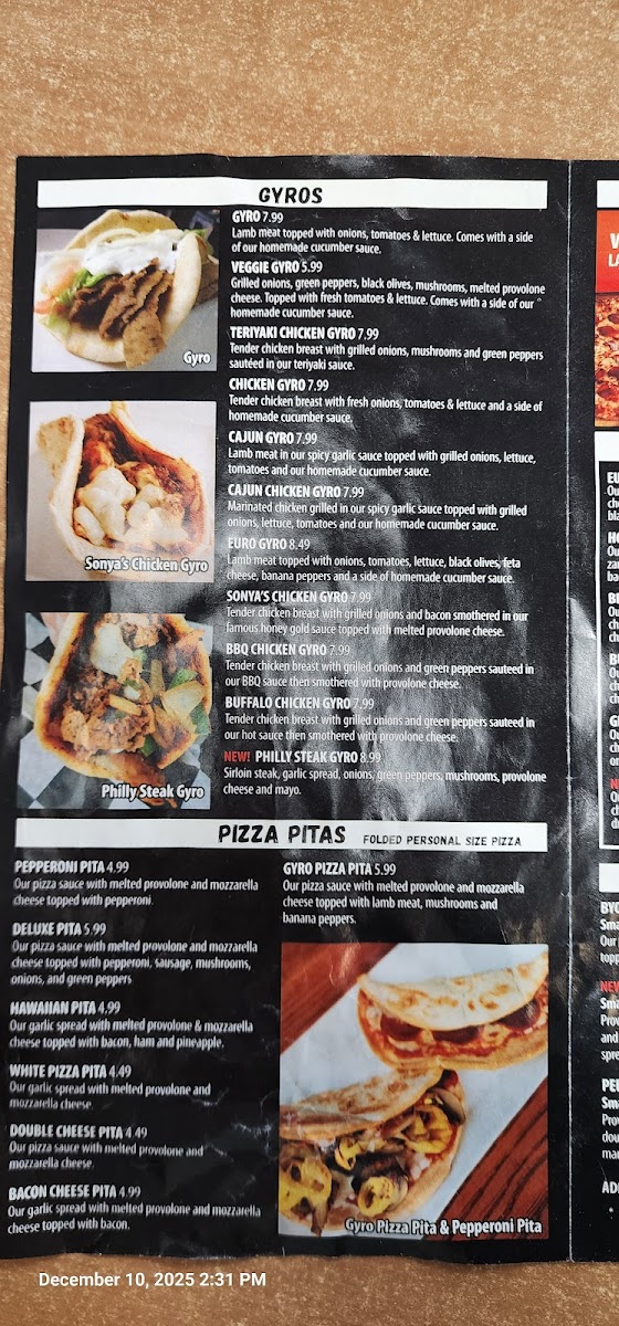Menu Eurogyro-3