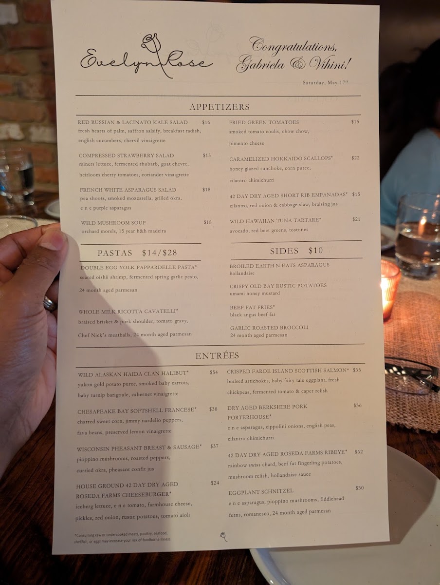 Menu Evelyn Rose-5