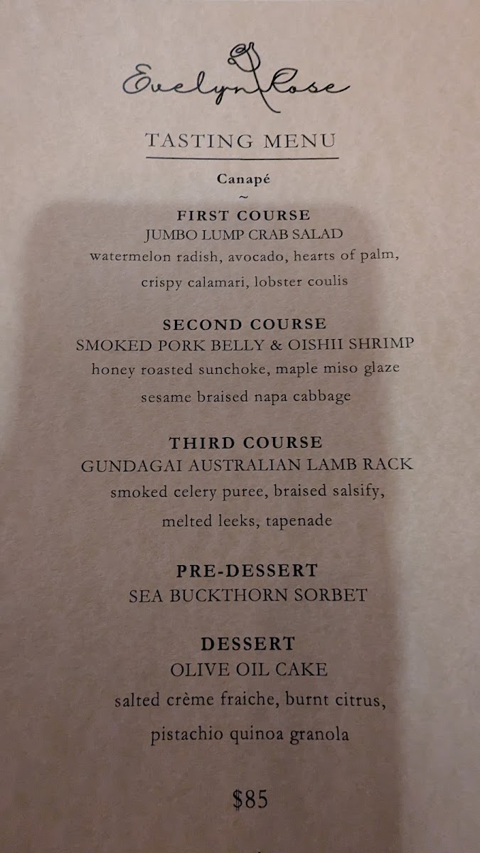 Menu Evelyn Rose-8