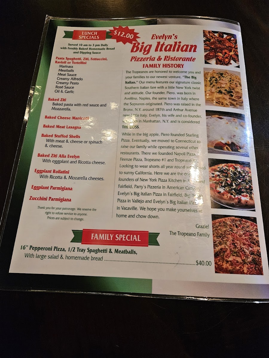 Menu Evelyn's Pizza-5