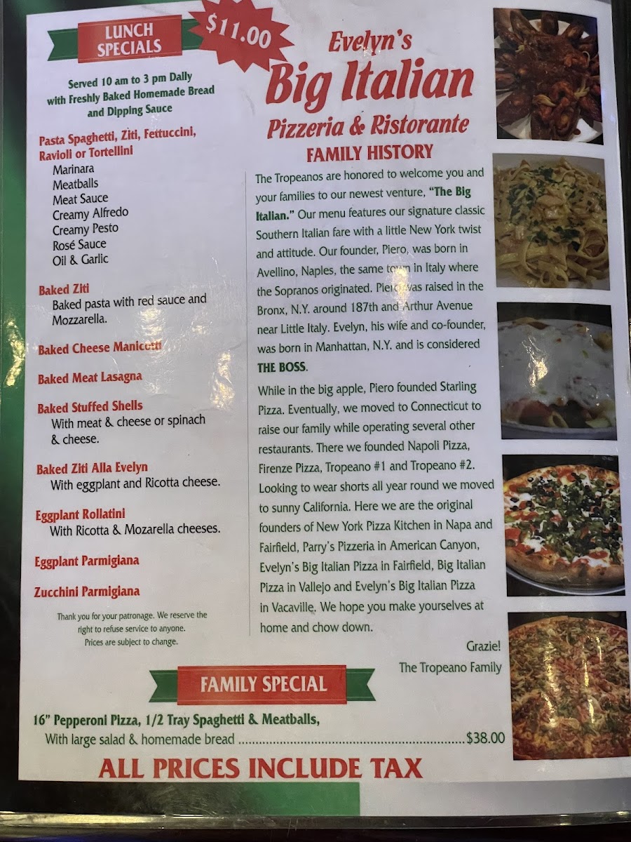 Menu Evelyn's Pizza-7
