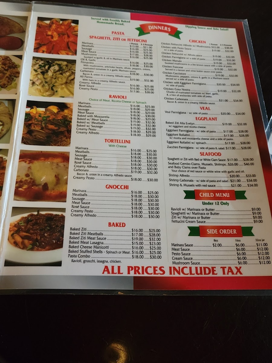 Menu Evelyn's Pizza-8