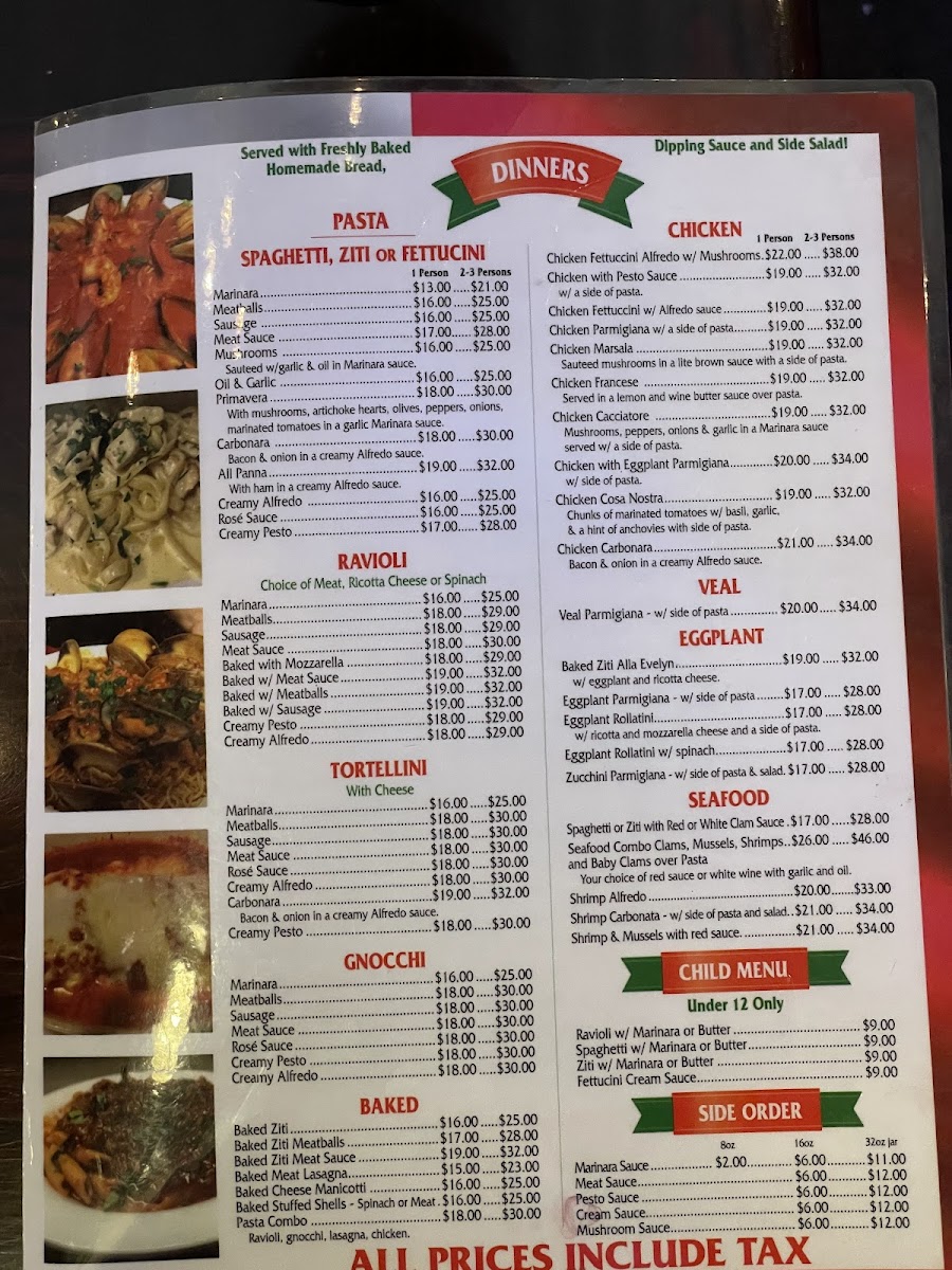 Menu Evelyn's Pizza-9