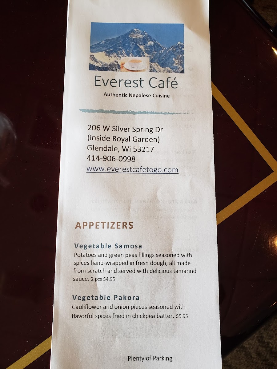 Menu Everest Café | Nepalese & Indian Cuisine-2