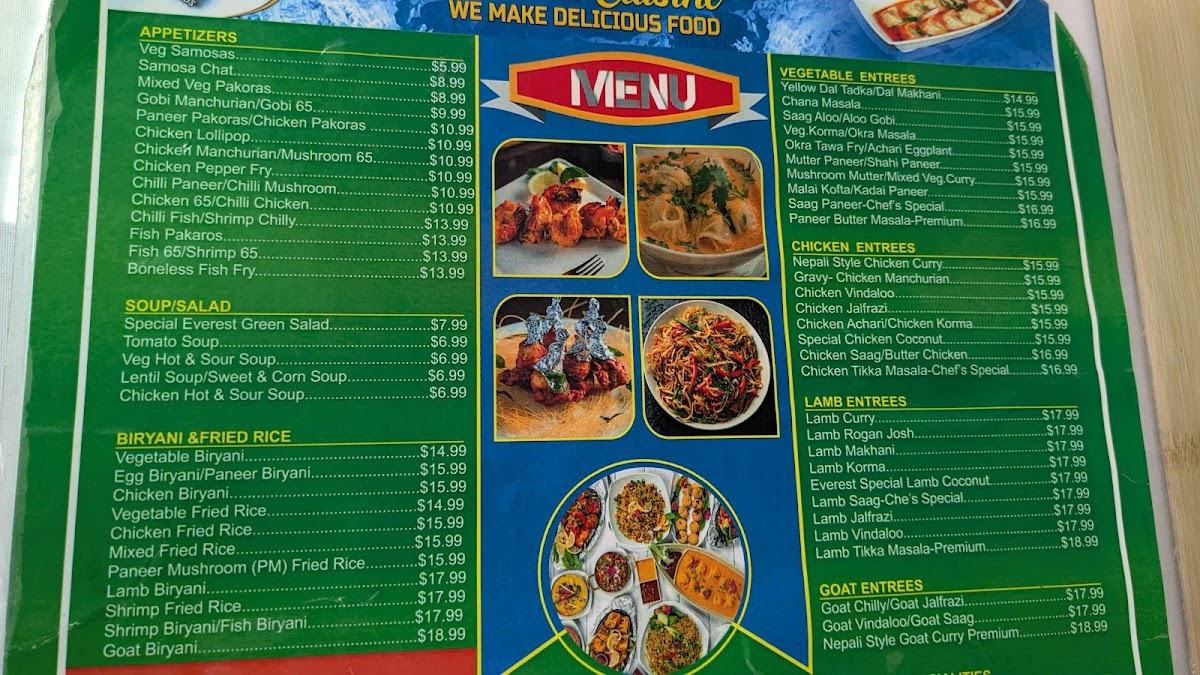 Menu Everest Cuisine-San Jose-8