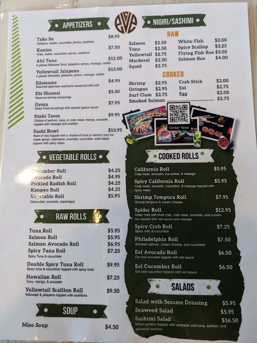 Menu Eve's Sushi & Hibachi-2
