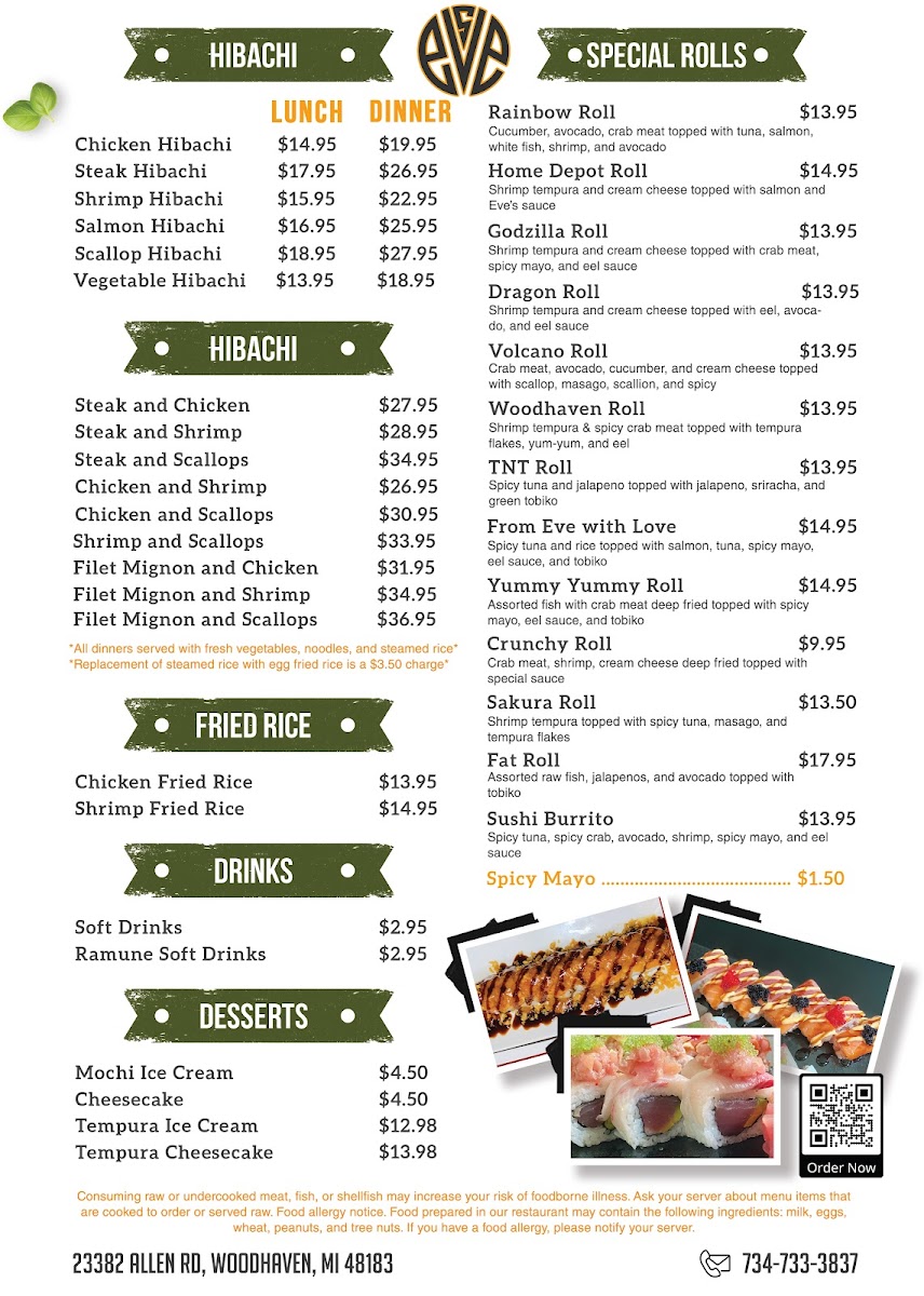 Menu Eve's Sushi & Hibachi-3