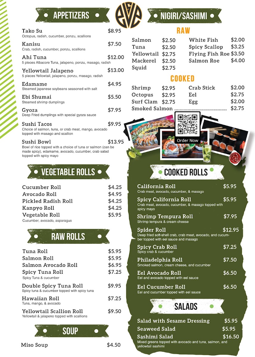 Menu Eve's Sushi & Hibachi-4