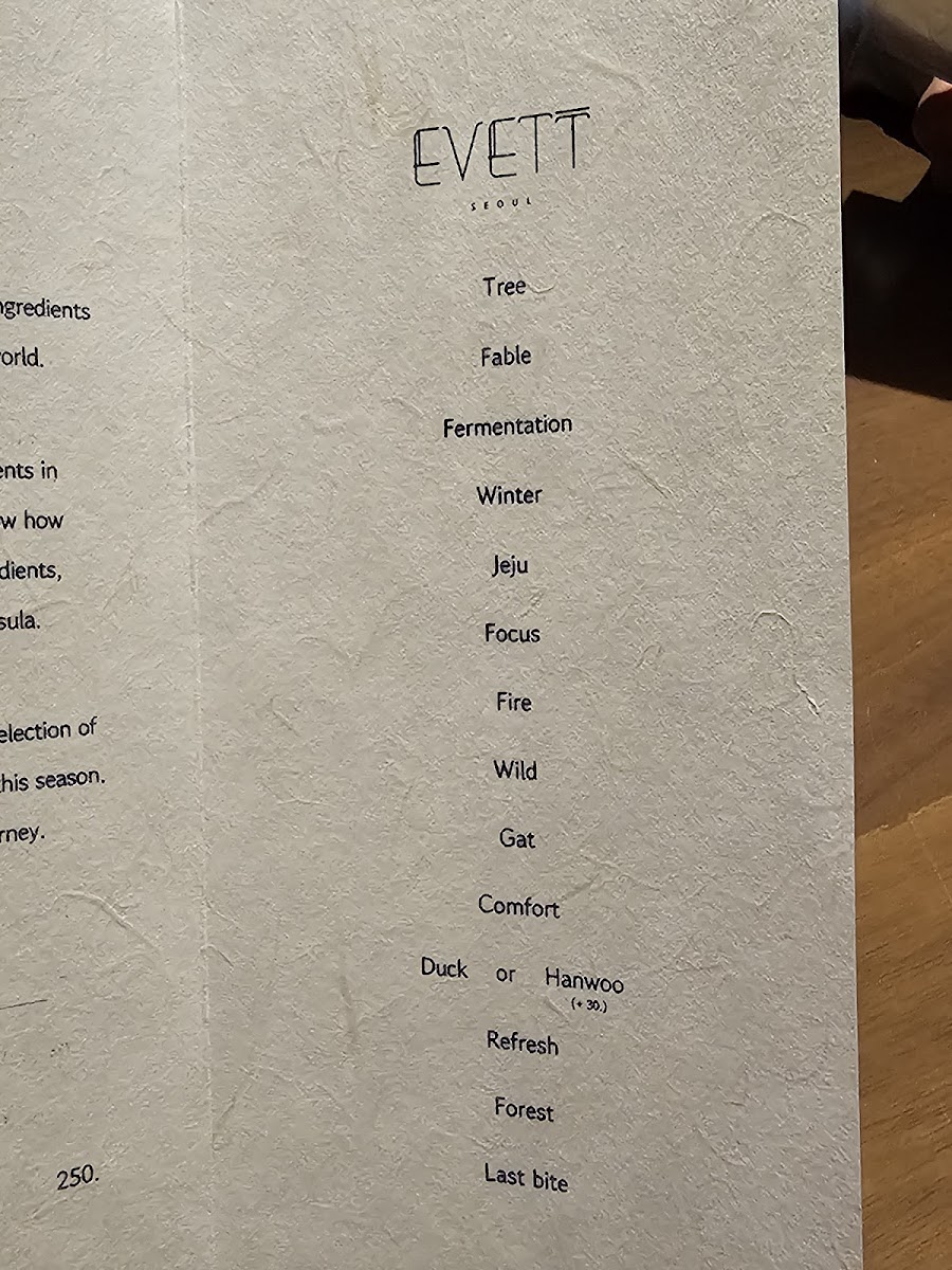 Menu Evett-2