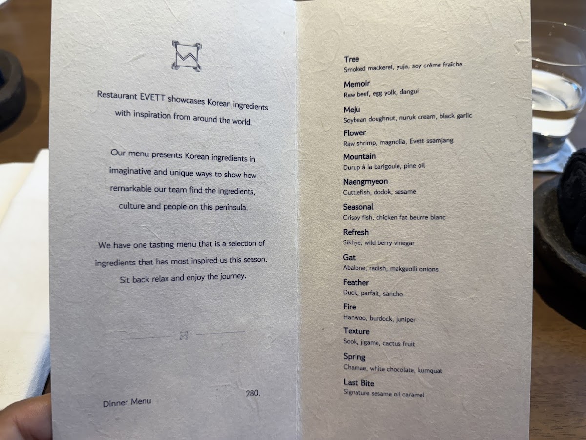Menu Evett-3