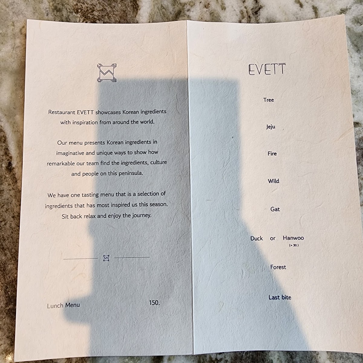 Menu Evett-7